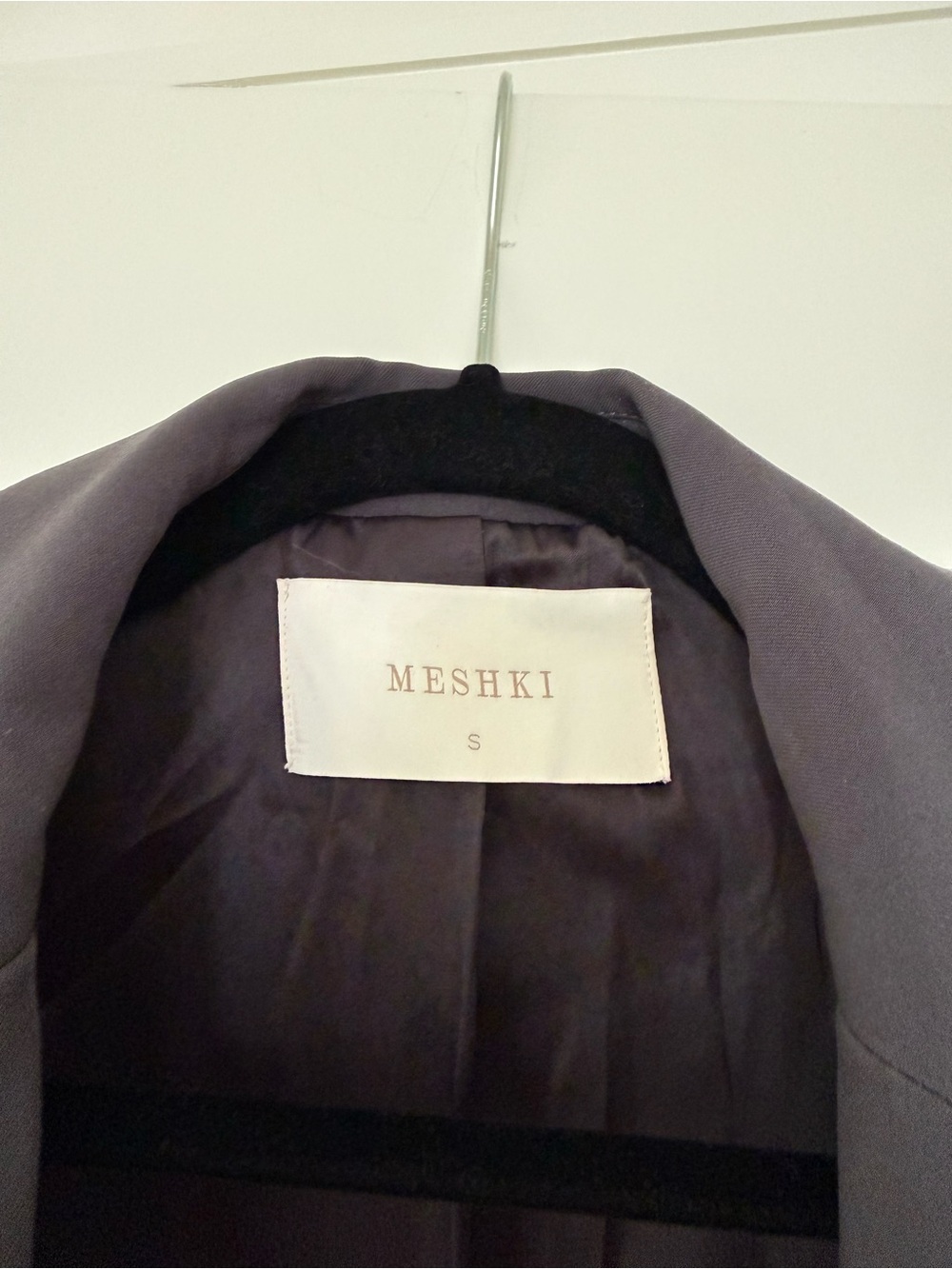 MESHKI Simone Oversized Blazer Jacket in Gray Charcoal - Picture 3 of 10